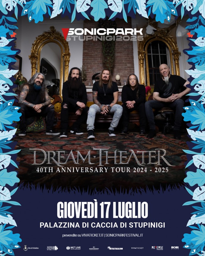 Sonic Park Stupinigi 2025 - Dream Theater in concerto il 17 luglio 2025